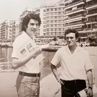 Παραλία Θεσσαλονίκης με τον Ι. Αντωνιάδη, 1972
